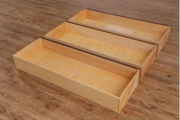 中古　北海道民芸家具　衣装盆付き3段重ねチェスト(衣装箪笥・整理タンス・着物箪笥)(定価約90万円)(1)