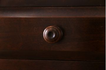 中古　北海道民芸家具　衣装盆付き3段重ねチェスト(衣装箪笥・整理タンス・着物箪笥)(定価約90万円)(1)