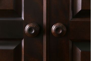 中古　北海道民芸家具　衣装盆付き3段重ねチェスト(衣装箪笥・整理タンス・着物箪笥)(定価約90万円)(1)