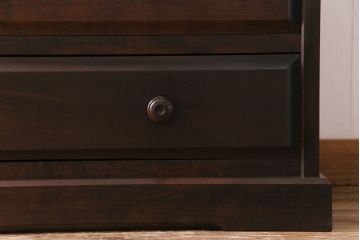 中古　北海道民芸家具　衣装盆付き3段重ねチェスト(衣装箪笥・整理タンス・着物箪笥)(定価約90万円)(1)