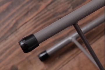 アンティーク雑貨　ラフジュ工房オリジナル　鉄脚　落ち着いた色味がおしゃれな丸スツール(チェア、椅子)(2)