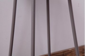 アンティーク雑貨　ラフジュ工房オリジナル　鉄脚　落ち着いた色味がおしゃれな丸スツール(チェア、椅子)(3)