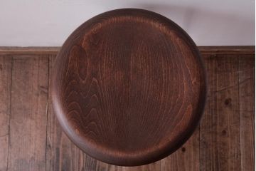 ラフジュ工房オリジナル　鉄脚　爽やかなペイントカラーが魅力の丸スツール(チェア、椅子)(3)