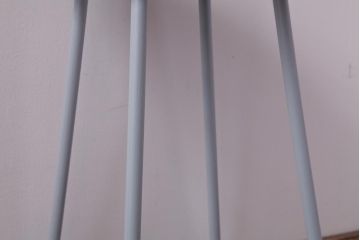 ラフジュ工房オリジナル　鉄脚　爽やかなペイントカラーが魅力の丸スツール(チェア、椅子)(3)