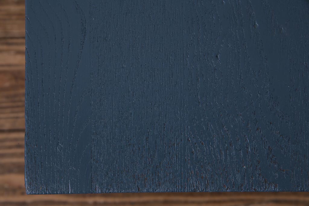 ペイント家具　メンズライクにもおすすめな濃い色味の学校スツール(花台)(1)