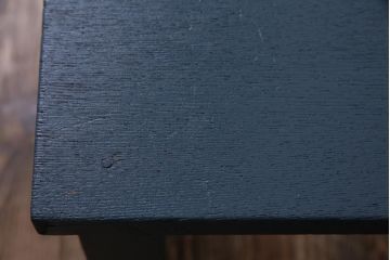 ペイント家具　メンズライクにもおすすめな濃い色味の学校スツール(花台)(1)