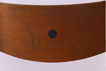 ヴィンテージ家具　ヨーロッパビンテージ　ノスタルジックな雰囲気のスクールチェア2脚セット(キッズチェア、鉄脚チェア、椅子)