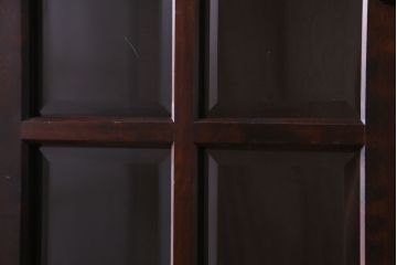 中古　北海道民芸家具　HM160K　シックなインテリアと相性の良い食器棚(本箱、収納棚)(定価約45万円)