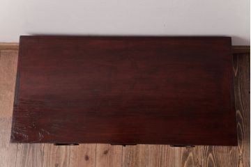 アンティーク家具　和製アンティーク　前面ケヤキ材　古い質感が味わい深い時代箪笥ローボード(引き出し、衣装箪笥)