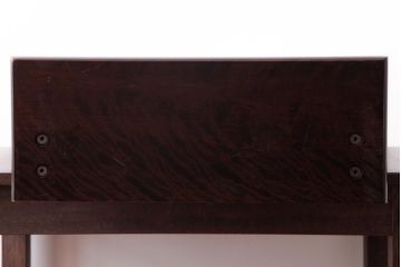 アンティーク雑貨　中古　北海道民芸家具　#363　シックな雰囲気漂う上品な色味の置鏡(スタンドミラー、卓上鏡)