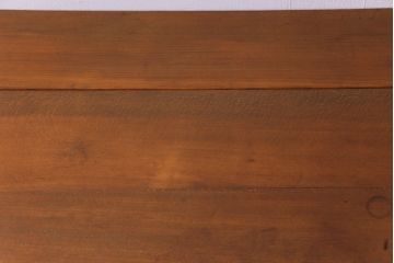 レトロ家具　昭和レトロ　ブナ材　どっしりとした構えが魅力的な補助天板付き片袖机(ワークデスク、在宅ワーク、在宅用、カウンターテーブル、作業台)