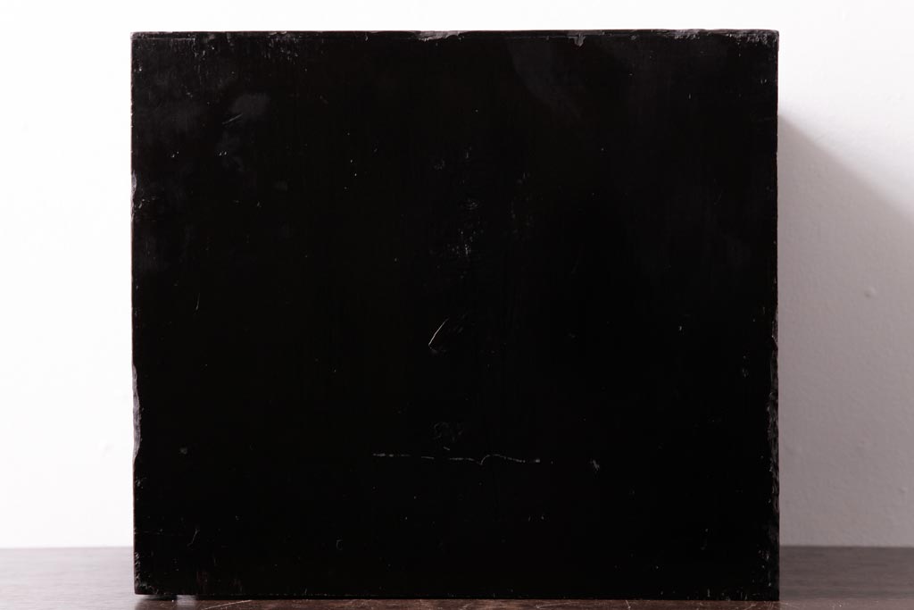 アンティーク家具　和製アンティーク　漆塗り　古い木の質感が味わい感じる小引き出し(小物収納)