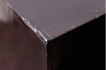 アンティーク家具　和製アンティーク　漆塗り　古い木の質感が味わい感じる小引き出し(小物収納)