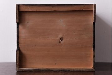 アンティーク家具　和製アンティーク　漆塗り　古い木の質感が味わい感じる小引き出し(小物収納)