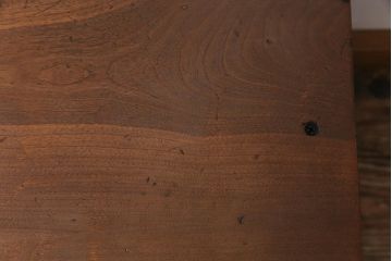 ペイント家具　メンズライクにもおすすめなネイビーカラーの学校スツール(角スツール、花台)(1)