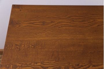 アンティーク家具　昭和初期　栓材　シンプルで素朴な雰囲気が魅力の平机(デスク、在宅ワーク、在宅用作業台)