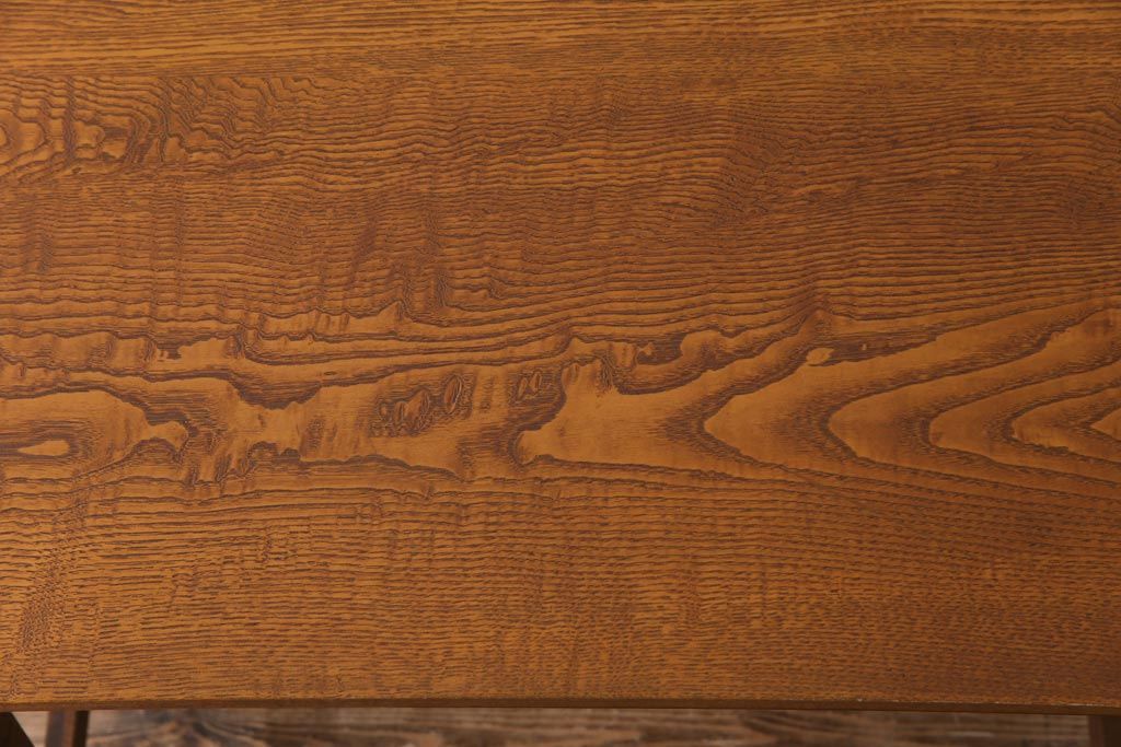 アンティーク家具　昭和初期　栓材　シンプルで素朴な雰囲気が魅力の平机(デスク、在宅ワーク、在宅用作業台)