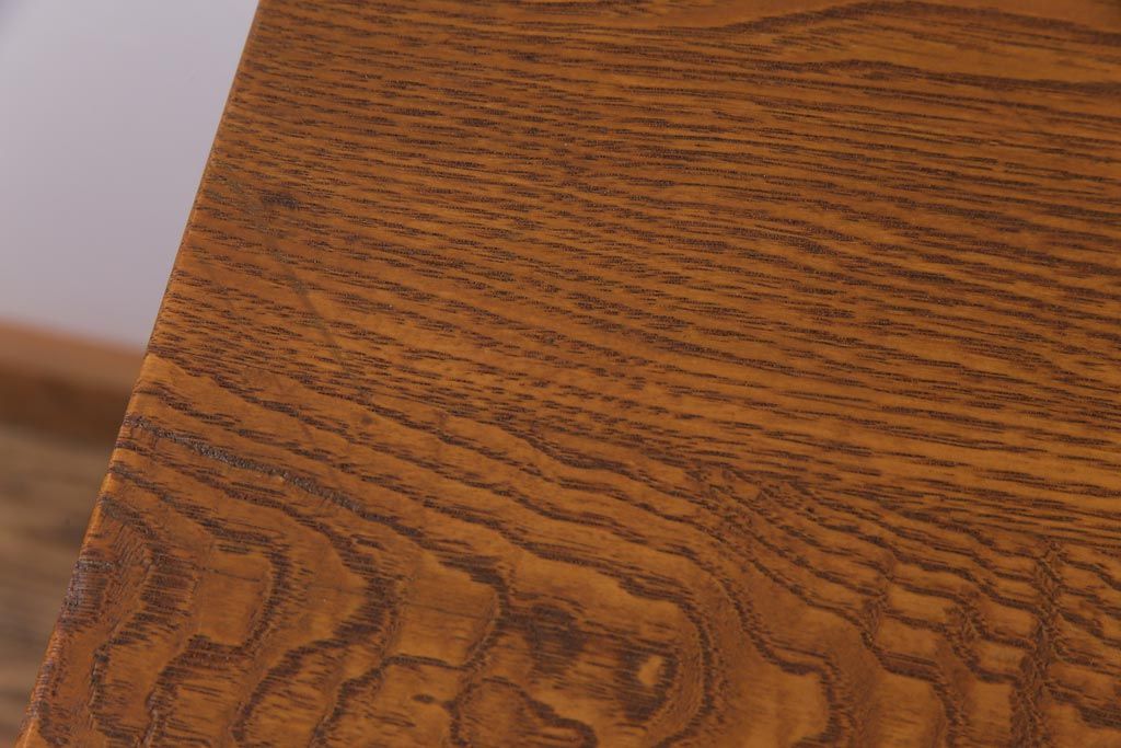 アンティーク家具　昭和初期　栓材　シンプルで素朴な雰囲気が魅力の平机(デスク、在宅ワーク、在宅用作業台)