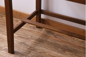 アンティーク家具　昭和初期　栓材　シンプルで素朴な雰囲気が魅力の平机(デスク、在宅ワーク、在宅用作業台)