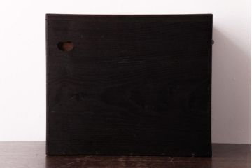 アンティーク雑貨　昭和レトロ　桑材　柔らかな風合いが特徴的な裁縫箱(小物収納、小引き出し)