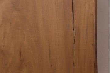 アンティーク家具　高級品　朴の木　三方彫刻　藤が上品な印象を与える小振りな収納棚(キャビネット、戸棚)(R-031661)
