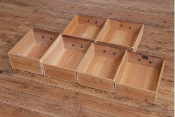 レトロ家具　昭和レトロ　栗・樺材　味わいのある趣が魅力の薄型ワークデスク(片袖机、在宅ワーク、在宅用)