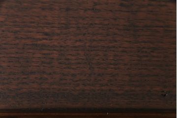 レトロ家具　昭和レトロ　栗・樺材　味わいのある趣が魅力の薄型ワークデスク(片袖机、在宅ワーク、在宅用)