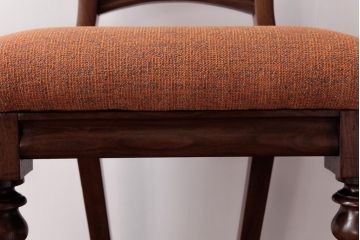 【K様ご成約品】フランスアンティーク　マホガニー材　優美なデザインの上品なチェア(ダイニングチェア、椅子)