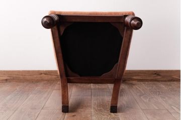 【K様ご成約品】フランスアンティーク　マホガニー材　優美なデザインの上品なチェア(ダイニングチェア、椅子)