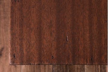 昭和中期　ペイント家具　ナチュラルな雰囲気が可愛らしい角スツール(淡い水色)