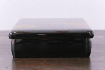 アンティーク雑貨　昭和期　平安象彦　名取川蒔絵　千鳥　和の風情を感じる共箱付き手文庫(文箱、手紙箱、漆器)