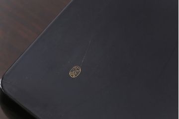 アンティーク雑貨　昭和期　平安象彦　名取川蒔絵　千鳥　和の風情を感じる共箱付き手文庫(文箱、手紙箱、漆器)