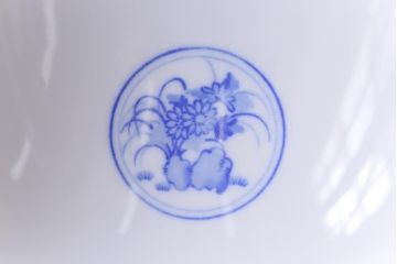 オールドノリタケ(則武・日陶)　窓絵　洋食器にも合わせやすい色彩の深鉢(サラダボウル)