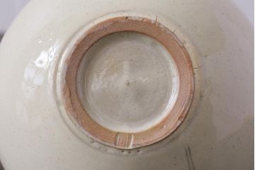 アンティーク雑貨　昭和期　笠間焼　荒田耕治　墨流一輪挿(花瓶、花器)