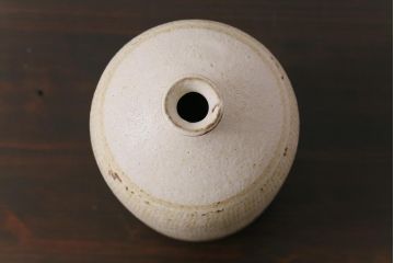 アンティーク雑貨　昭和期　笠間焼　記念品　荒田耕治作　一輪挿(花瓶、花器)(2)