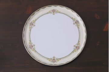 オールドノリタケ(則武・日陶)　ヤジロベー印　クラシックな洋食器3点セット(平皿、ポット、クリーマー)
