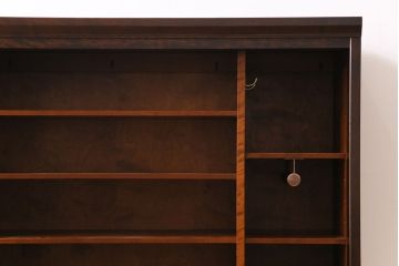 中古　北海道民芸家具　シックな色合いが上品な下駄箱(収納棚)