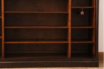 中古　北海道民芸家具　シックな色合いが上品な下駄箱(収納棚)