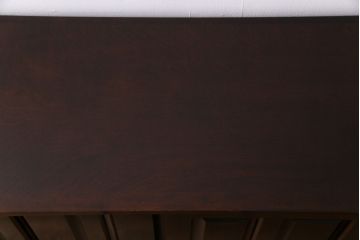 中古　北海道民芸家具　シックな色合いが上品な下駄箱(収納棚)