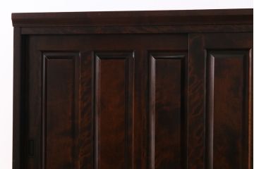 中古　北海道民芸家具　シックな色合いが上品な下駄箱(収納棚)