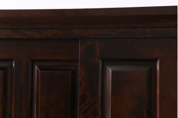 中古　北海道民芸家具　シックな色合いが上品な下駄箱(収納棚)