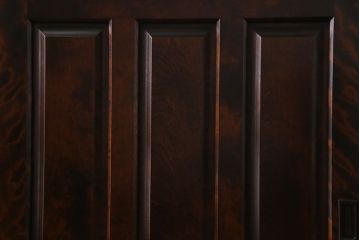 中古　北海道民芸家具　シックな色合いが上品な下駄箱(収納棚)