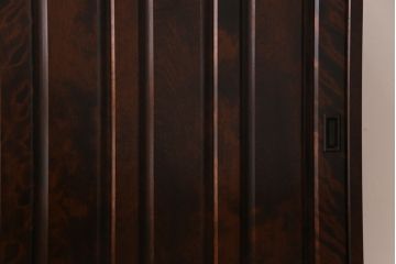 中古　北海道民芸家具　シックな色合いが上品な下駄箱(収納棚)