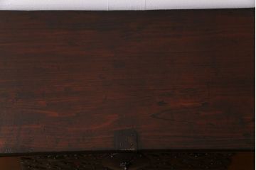 アンティーク家具　和製アンティーク　前面ケヤキ材　漆塗り 華やかな飾り金具が目を惹く仙台箪笥(時代箪笥、衣装箪笥、引き出し、チェスト)