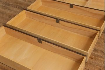 中古　北海道民芸家具　衣装盆付き3段重ねチェスト(衣装箪笥・整理タンス・着物箪笥)(定価約90万円)(2)