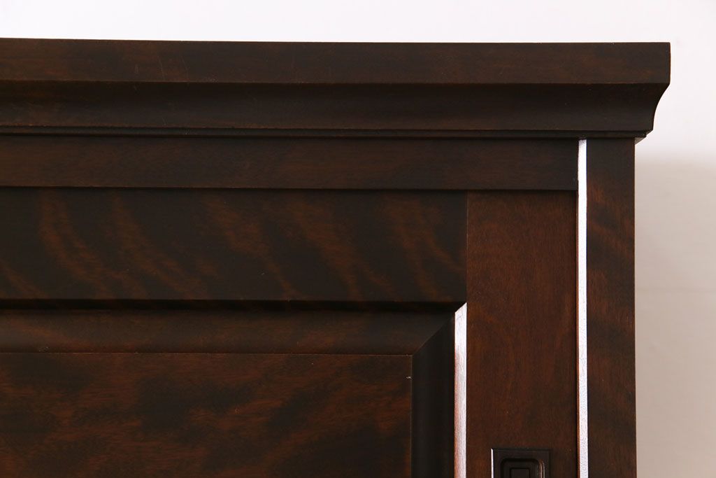 中古　北海道民芸家具　衣装盆付き3段重ねチェスト(衣装箪笥・整理タンス・着物箪笥)(定価約90万円)(2)