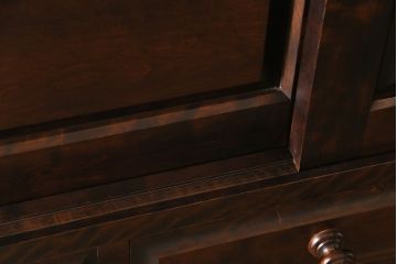 中古　北海道民芸家具　衣装盆付き3段重ねチェスト(衣装箪笥・整理タンス・着物箪笥)(定価約90万円)(2)