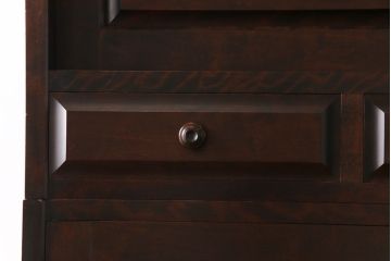 中古　北海道民芸家具　衣装盆付き3段重ねチェスト(衣装箪笥・整理タンス・着物箪笥)(定価約90万円)(2)