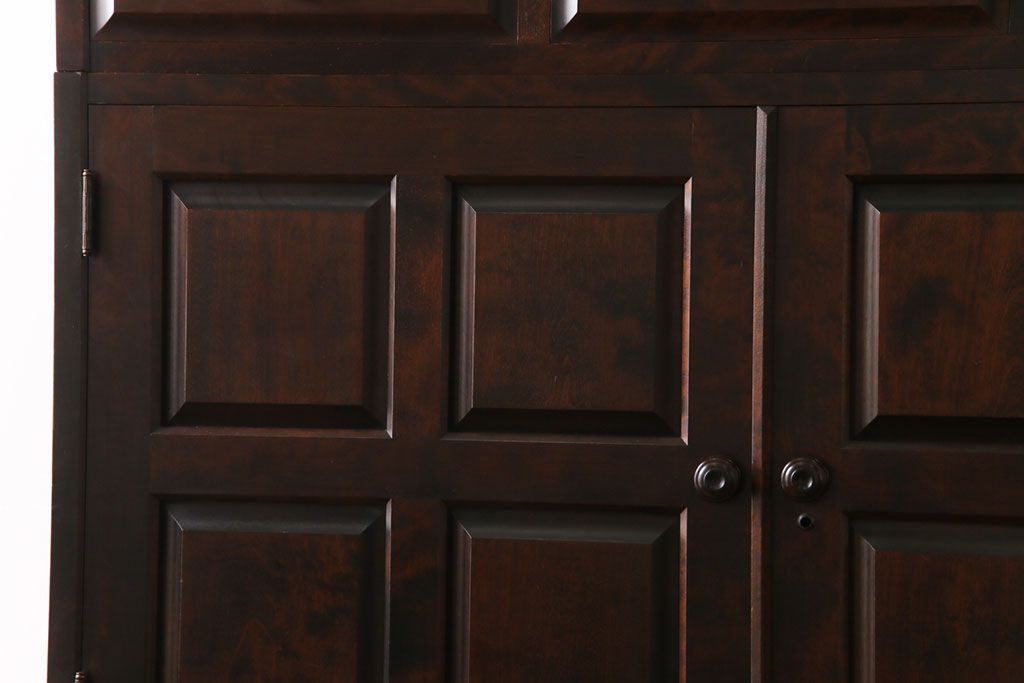 中古　北海道民芸家具　衣装盆付き3段重ねチェスト(衣装箪笥・整理タンス・着物箪笥)(定価約90万円)(2)