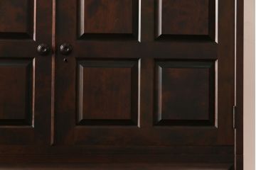 中古　北海道民芸家具　衣装盆付き3段重ねチェスト(衣装箪笥・整理タンス・着物箪笥)(定価約90万円)(2)